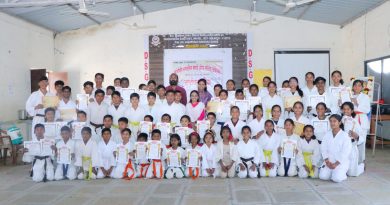 मोहोळ येथील क्रांतिवीर भगतसिंग कराटे अकॅडमी चा चौथा वर्धापन दिन देशभक्त संभाजीराव गरड महाविद्यालय येथे उत्साहात साजरा करण्यात आला.